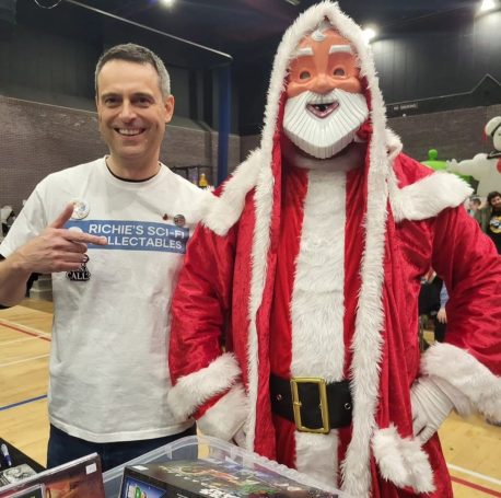 Richie meeting Robot Santa