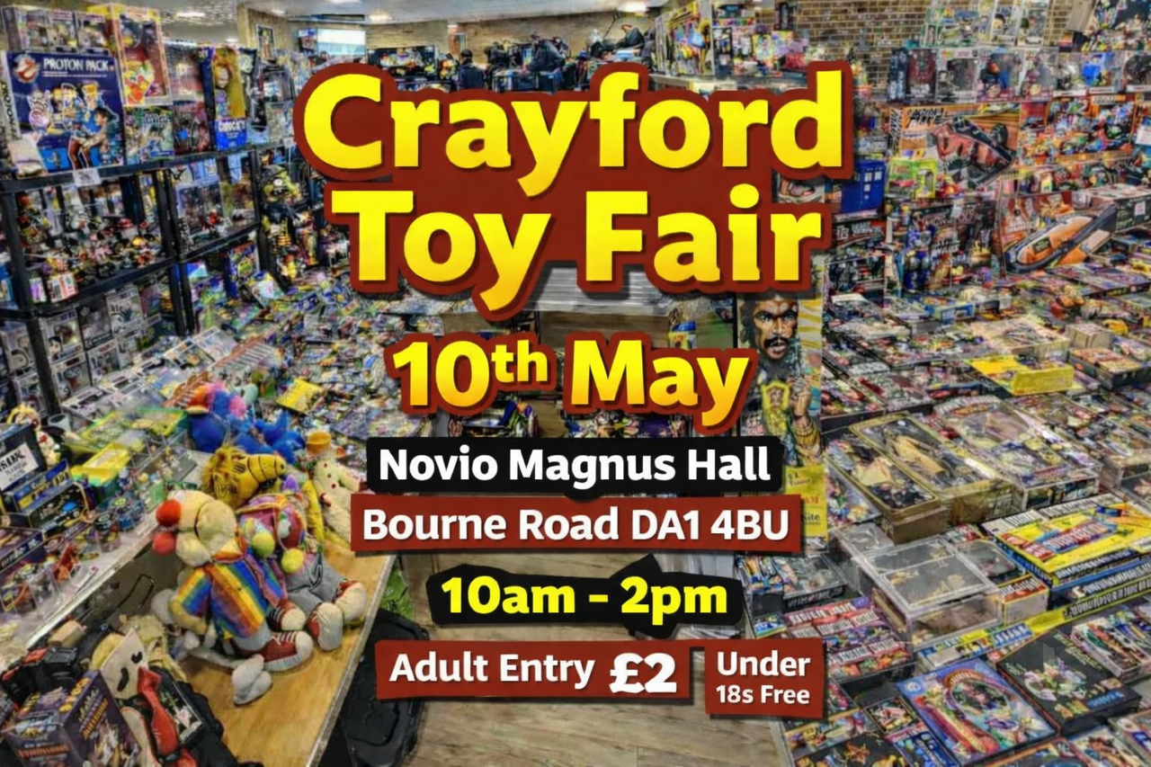 Crayford Toy Fair Poster - 10th May 2026