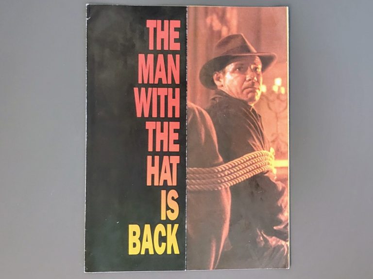 Indiana Jones and the Last Crusade Flyer front view