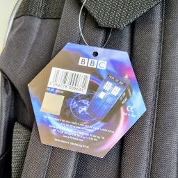 The Doctor Who Dalek Backpack Official Merchandise Tag