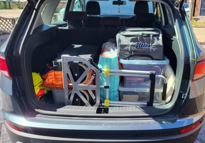 Loading the car