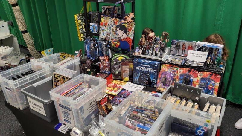 All set up and ready to sell...