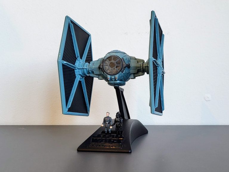 Action Fleet TIE Fighter mounted on Stand